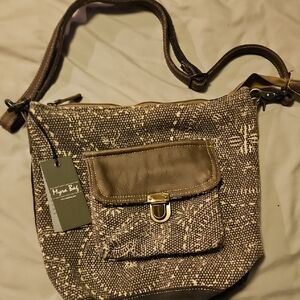 Myra Bag Brown and Tan Shoulder Bag with Casual Style